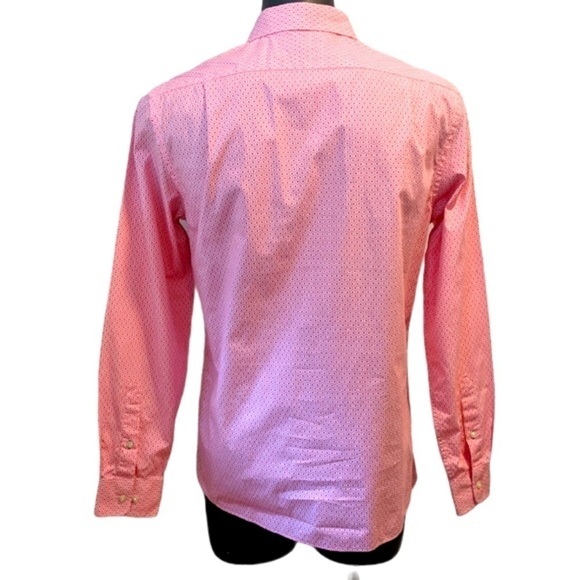 TOMMY Hilfiger pink button front shirt 15 1/2 - Picture 4 of 7